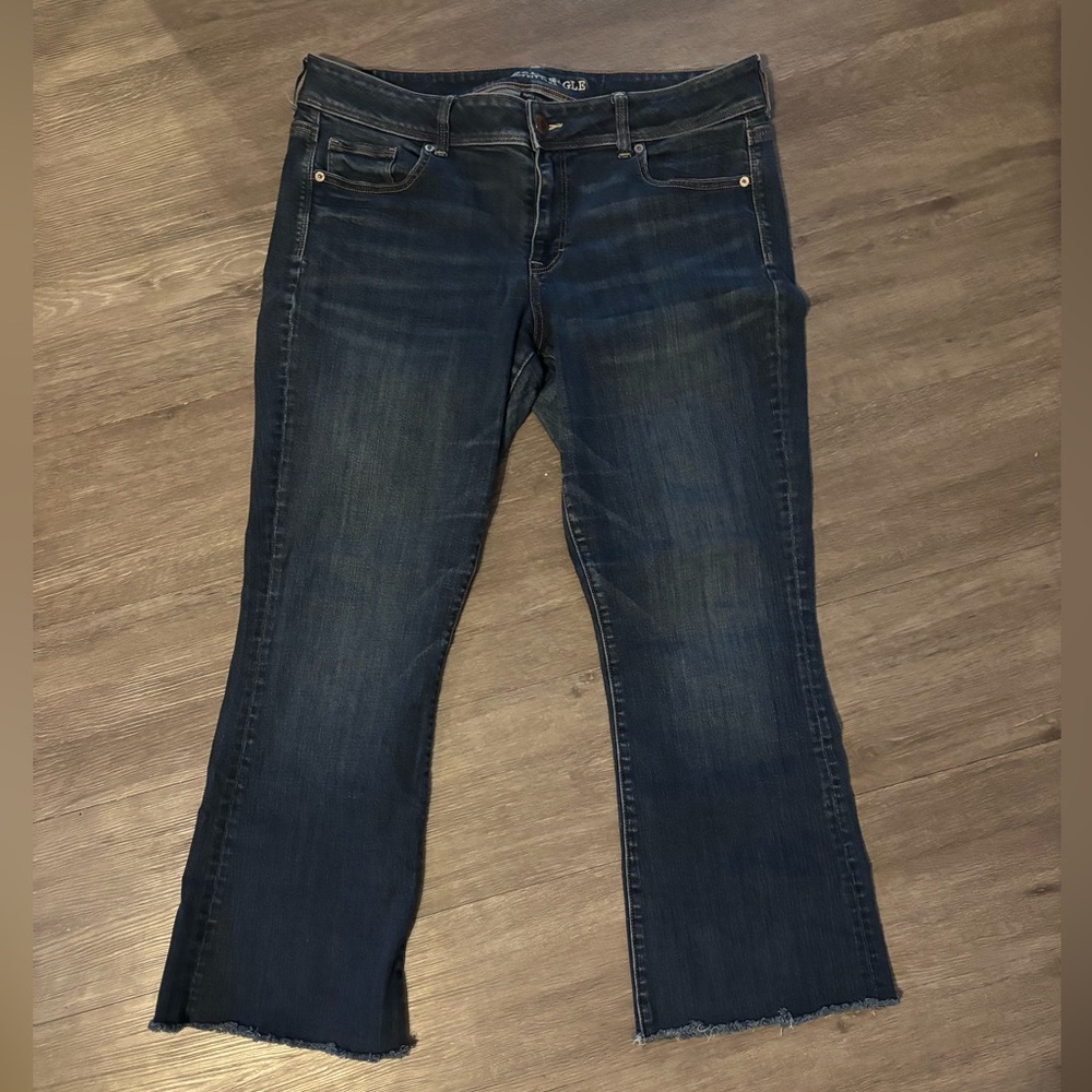 AEO Kickboot Dark Blue Jeans